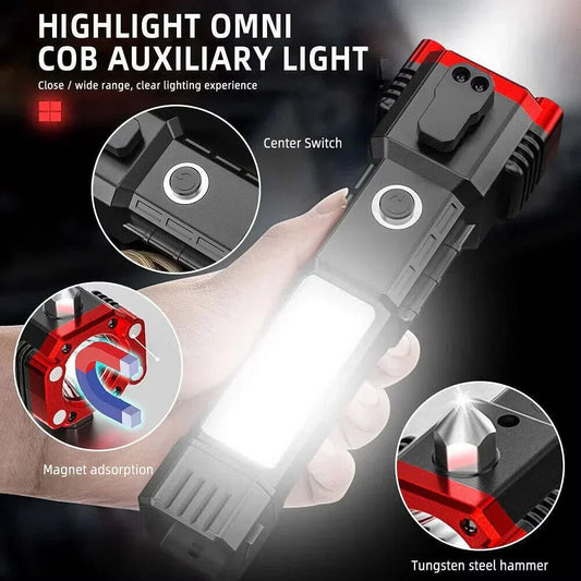 High-Power Versatile, Rechargeable, Multifunctional LED Flashlight - For Your Lighting Needs
