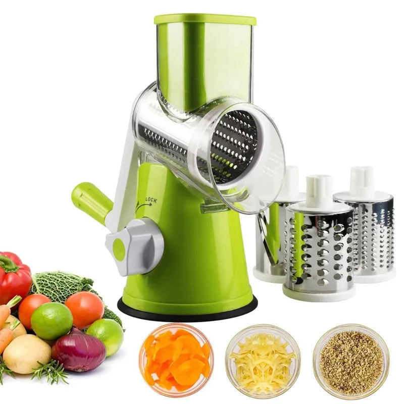 Manual Vegetable Cutter Slicer Multifunctional Round Slicer Gadget Multifunction Kitchen Gadget Food Processor Blender Cutter